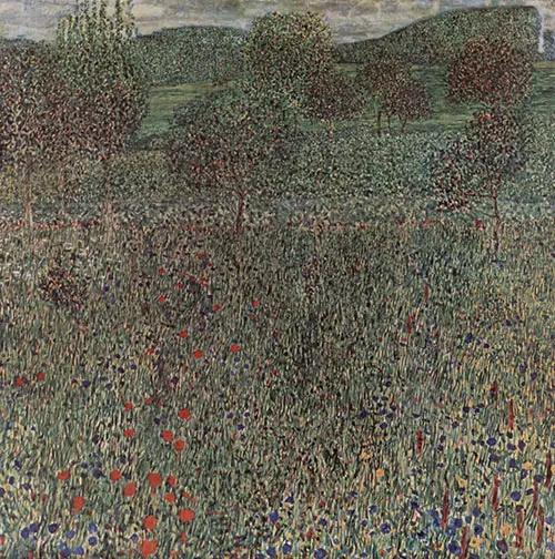 Blooming Field Gustav Klimt